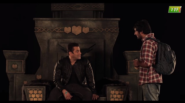 in a comic video in collaboration with the viral fever salman shows us how he deals with fans photo screengrab