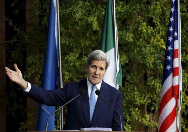 us secretary of state john kerry gestures as he speaks during a visit to expo milan in milan italy october 17 2015 photo reuters