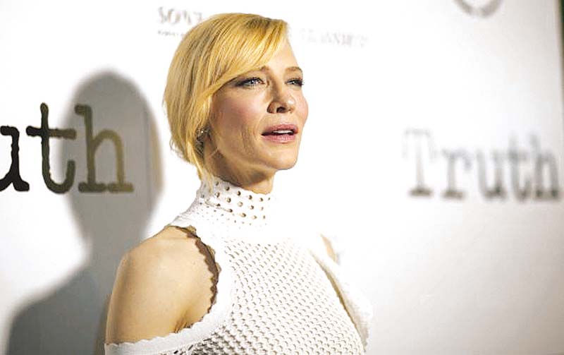blanchett poses at an industry screening of truth in beverly hills california photo reuters