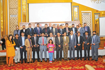 express group event star marketing manhill advertising employees honoured