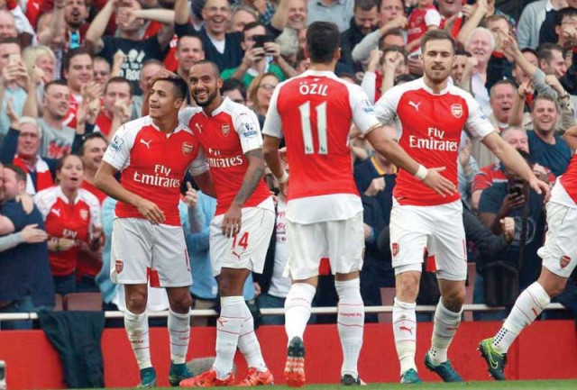 arsenal destroyed manchester united in their last home game going up 3 0 within 20 minutes and walcott believes the gunners will beat bayern if they follow the same blueprint photo afp arsenal destroyed manchester united in their last home game going up 3 0 within 20 minutes and walcott believes the gunners will beat bayern if they follow the same blueprint photo afp