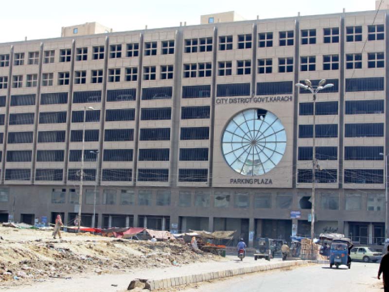 the kmc s parking plaza in lines area has seven floors to park on but no cars to park the plaza can house up to 650 cars but seems virtually abandoned both by the public and by its administration photo aysha saleem express