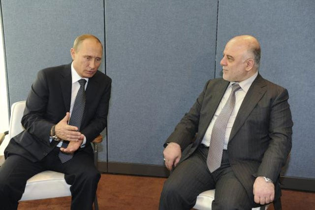russian president vladimir putin l meets with iraqi prime minister haider al abadi as they attend the 70th session of the united nations general assembly in new york in this september 28 2015 photo reuters file russian president vladimir putin l meets with iraqi prime minister haider al abadi as they attend the 70th session of the united nations general assembly in new york in this september 28 2015 photo reuters file