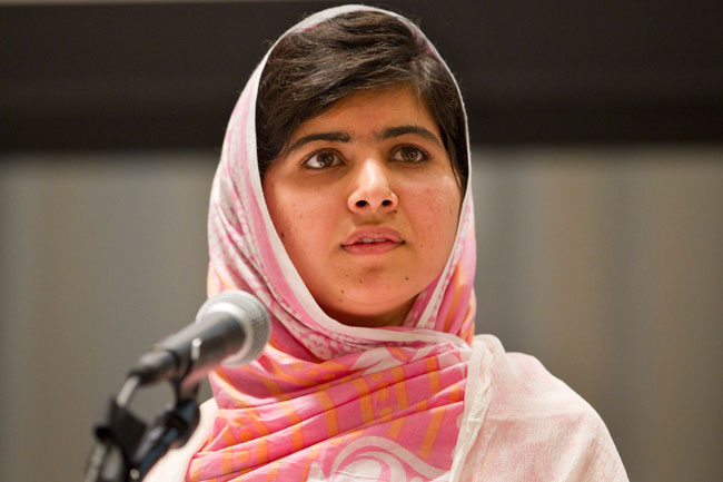 a file photo of malala yousufzai photo un