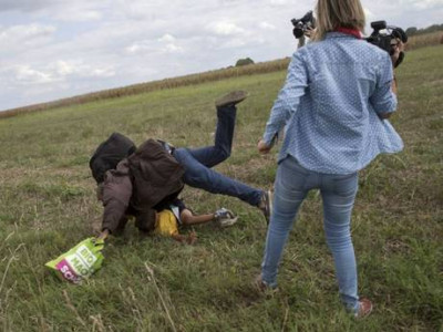 fired hungarian journalist plans to sue refugee who she tripped