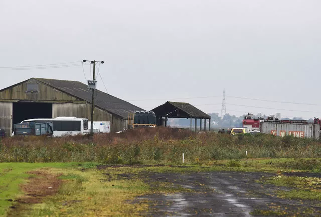 vehicles belonging to the emergency services are seen near the sight of a plane crash in cambridgeshire eastern england on october 21 2015 photo reuters vehicles belonging to the emergency services are seen near the sight of a plane crash in cambridgeshire eastern england on october 21 2015 photo reuters