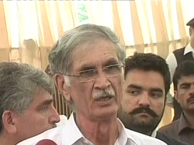 express news screen grab of khattak from the press conference express news screen grab of khattak from the press conference