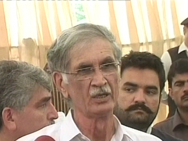 express news screen grab of khattak from the press conference