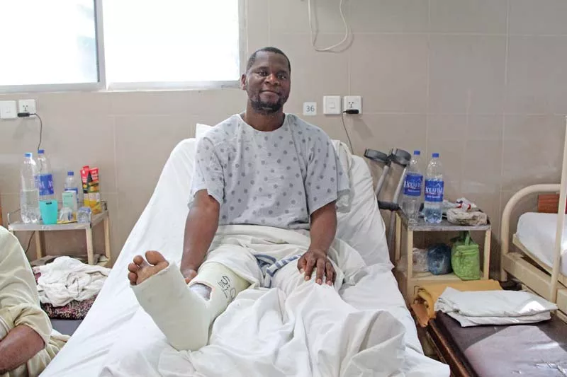 mozambique based pedro antonio 41 smiles after getting treated at ao clinic in nazimabad photo aysha saleem express mozambique based pedro antonio 41 smiles after getting treated at ao clinic in nazimabad photo aysha saleem express