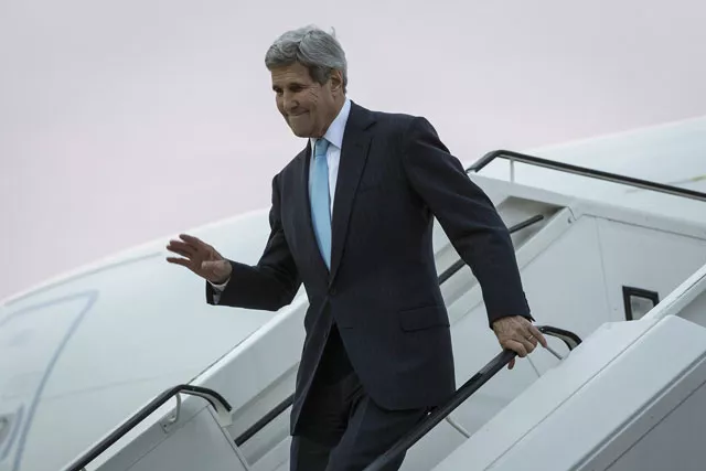 united states secretary of state john kerry waves as he departs his plane at tegel airport in berlin germany on october 22 2015 photo reuters united states secretary of state john kerry waves as he departs his plane at tegel airport in berlin germany on october 22 2015 photo reuters