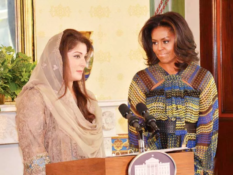maryam nawaz and michelle obama at the let girls learn event photo pid maryam nawaz and michelle obama at the let girls learn event photo pid