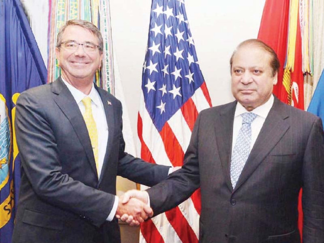 pm nawaz also met us secretary of defence ash carter on friday photo online pm nawaz also met us secretary of defence ash carter on friday photo online