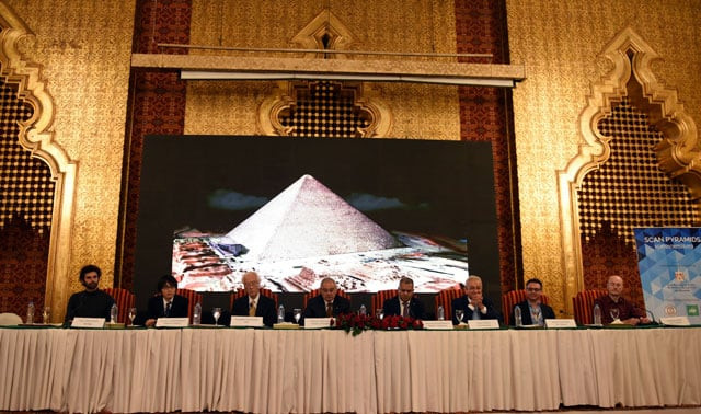 egypt 039 s minister of antiquities mamduh al damati c r and minister of tourism hesham zaazou c l attend alongside representatives of international universities on october 25 2015 the launch of project quot scan pyramids quot during a press conference in giza south of cairo photo afp egypt 039 s minister of antiquities mamduh al damati c r and minister of tourism hesham zaazou c l attend alongside representatives of international universities on october 25 2015 the launch of project quot scan pyramids quot during a press conference in giza south of cairo photo afp