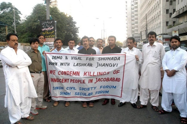 activists demand government take effective measures against extremism photo express activists demand government take effective measures against extremism photo express