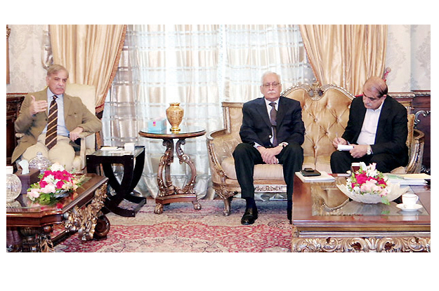 cm punjab presiding over a meeting to review progress on the lahore orange line metro train project photo nni