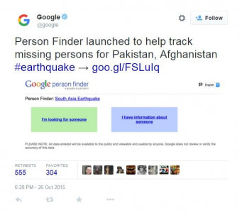 google launches tool to locate earthquake victims google launches tool to locate earthquake victims