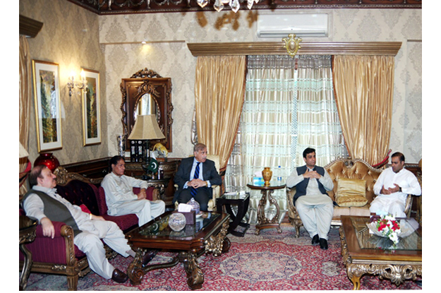 sher ali called upon the chief minister during a visit to lahore photo exress