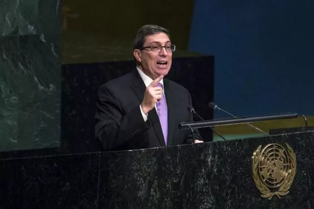 cuban foreign minister bruno rodriguez speaks before a united nations general assembly vote addressing the economic commercial and financial embargo imposed by the us against cuba at the united nations headquarters in new york october 27 2015 photo reuters cuban foreign minister bruno rodriguez speaks before a united nations general assembly vote addressing the economic commercial and financial embargo imposed by the us against cuba at the united nations headquarters in new york october 27 2015 photo reuters
