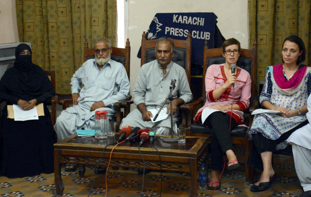 dr carolijn terwindt and dr miriam saage maass of the european centre for constitutional and human rights speaking at the press conference in karachi on october 27 2015 photo express mohammad azeem dr carolijn terwindt and dr miriam saage maass of the european centre for constitutional and human rights speaking at the press conference in karachi on october 27 2015 photo express mohammad azeem