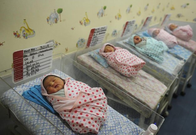 new born babies sleep at a private hospital in india 039 s kolkata photo afp