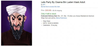 amazon sells osama bin laden s masks as terrorist costumes for halloween amazon sells osama bin laden s masks as terrorist costumes for halloween