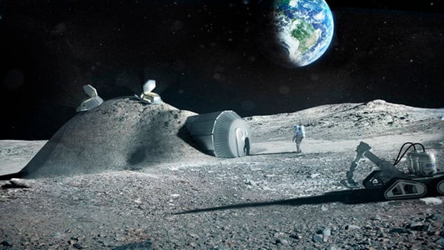 the european space agency 039 s version of a permanent lunar base photo courtesy esa