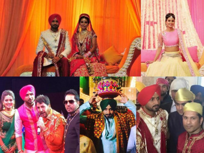 in pictures harbhajan singh weds geeta basra in pictures harbhajan singh weds geeta basra