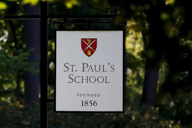 a sign marks the entrance to st paul 039 s school in concord new hampshire august 20 2015 photo reuters a sign marks the entrance to st paul 039 s school in concord new hampshire august 20 2015 photo reuters