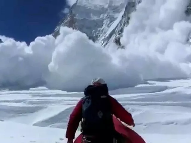 the mountaineer part of a team of three was descending after a successful summit of the 6 839 metre high peak photo afp file the mountaineer part of a team of three was descending after a successful summit of the 6 839 metre high peak photo afp file