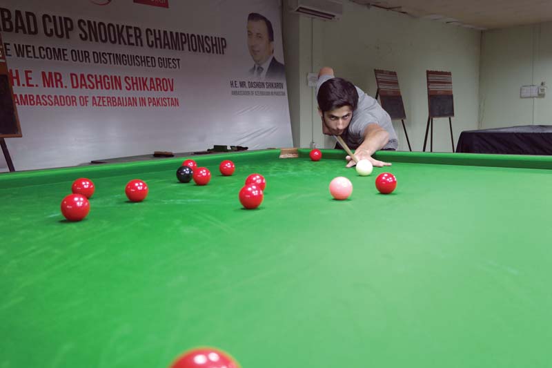 raheem is one of the two junior players who have been called up for the ongoing langnese snooker ranking championship in karachi photo mariam shafqat express
