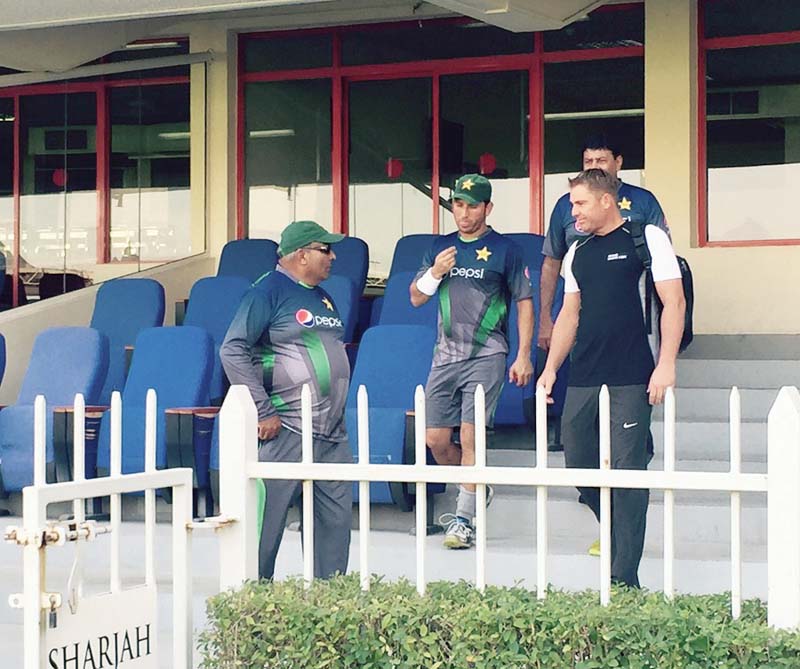 yasir admitted that he fulfilled a childhood dream by bowling alongside the 46 year old australian photo courtesy espncricinfo