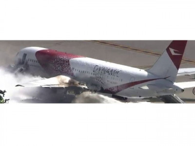 several hurt as plane catches fire at florida airport