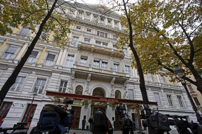 television cameras are set up in front of imperial hotel the site of international talks on syria in vienna austria october 30 2015 photo reuters television cameras are set up in front of imperial hotel the site of international talks on syria in vienna austria october 30 2015 photo reuters