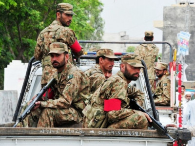 election security pakistan army rangers on standby