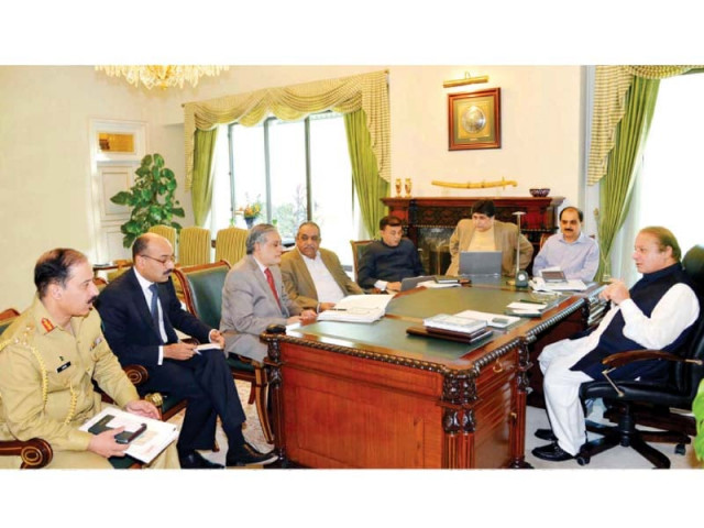 premier nawaz chairs the meeting on cpec monitoring arrangements at pm house photo pid