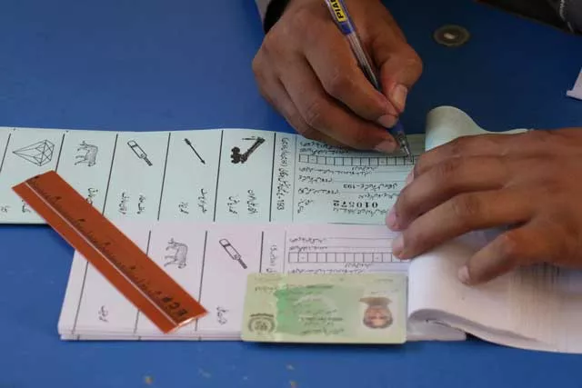 a vote being cast during the local bodies election on october 31 2015 photo express malik shafiq a vote being cast during the local bodies election on october 31 2015 photo express malik shafiq