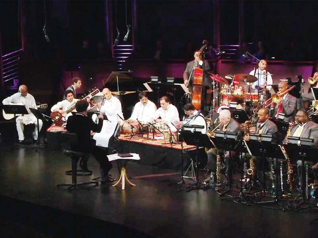 sachal jazz ensemble performing at lincoln center with wynton marsalis photos publicity