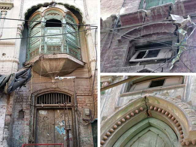 photographs show the huge cracks that appeared in the ancestral home of bollywood actor raj kapoor photos hidayat khan express photographs show the huge cracks that appeared in the ancestral home of bollywood actor raj kapoor photos hidayat khan express