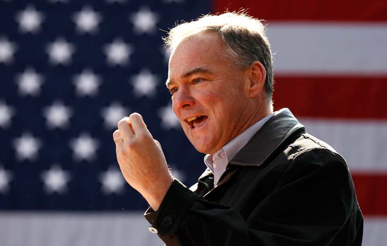 us senator tim kaine is member of two powerful senate committees on foreign relations and armed services photo reuters