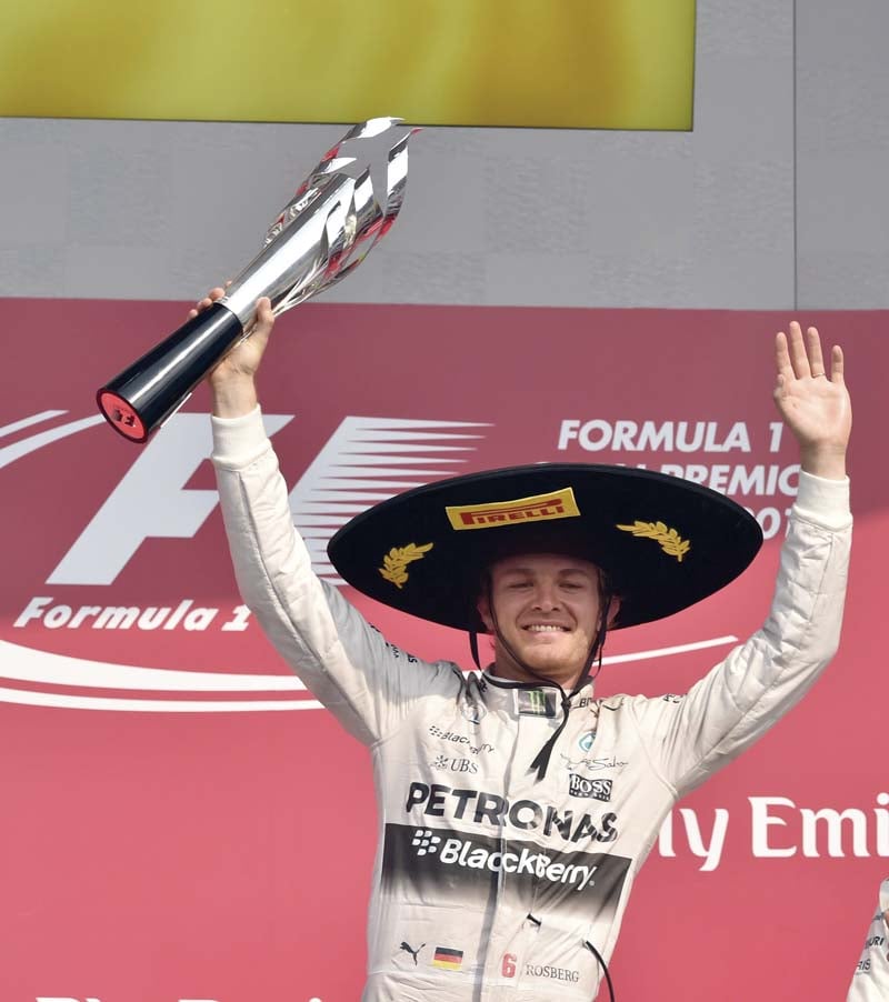 in the first formula one race in mexico for 23 years rosberg gained some solace when he outpaced mercedes teammate and newly crowned triple world champion hamilton photo afp