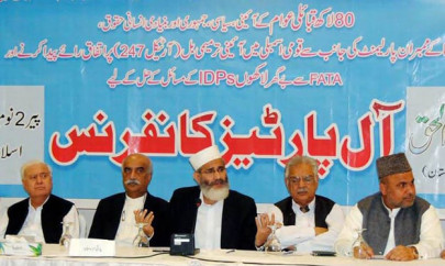 all parties conference mainstream parties back fata s merger with k p