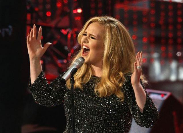 adele also roundly beat canadian teen heartthrob justin bieber photo reuters