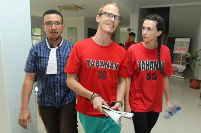 prosecutors had been seeking five month jail sentences for neil bonner 32 and rebecca prosser 31 who were accused of having only tourist visas while attempting to make the film photo afp prosecutors had been seeking five month jail sentences for neil bonner 32 and rebecca prosser 31 who were accused of having only tourist visas while attempting to make the film photo afp