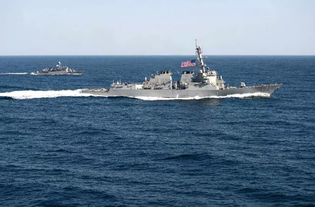 the uss lassen destroyer sailed within 12 nautical miles of a disputed land formation in the spratly islands photo afp the uss lassen destroyer sailed within 12 nautical miles of a disputed land formation in the spratly islands photo afp