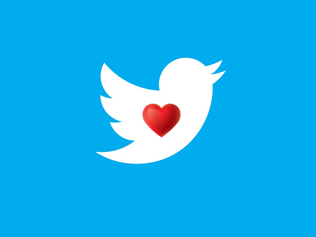 users will now click on a heart icon for likes that have now replaced favourites