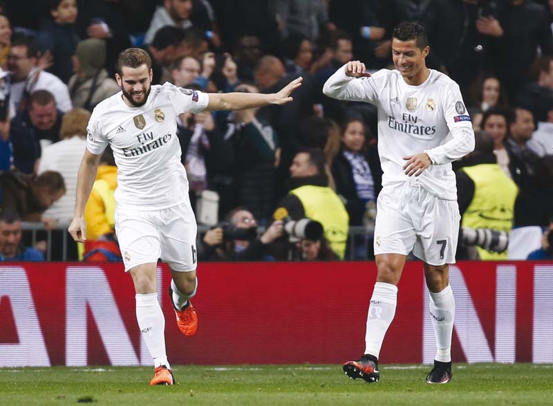 first half substitute nacho was the unlikely hero with the only goal of the game as real beat psg 1 0 on tuesday to seal their place in the last 16 photo reuters