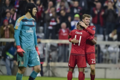 bayern hammer arsenal as chelsea secure welcome win bayern hammer arsenal as chelsea secure welcome win