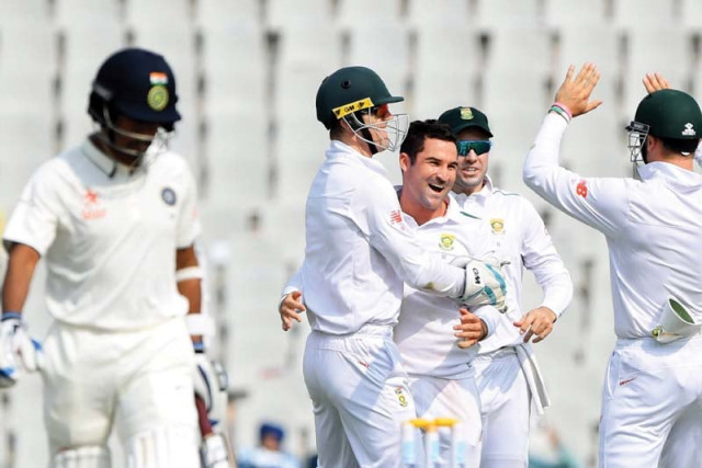 elgar starred for south africa with the ball despite the proteas having five frontline bowlers in their ranks photo afp elgar starred for south africa with the ball despite the proteas having five frontline bowlers in their ranks photo afp