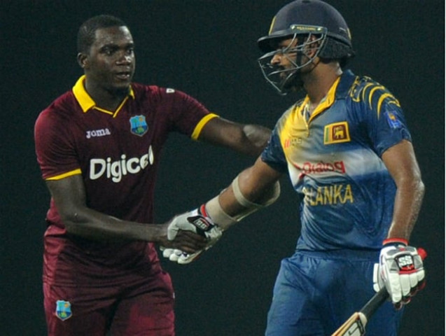 sri lankan cricketer lahiru thirimanne is congratulated by west indies cricketer jerome taylor after sri lankan victory in the second one day international odi match between sri lanka and the west indies photo afp sri lankan cricketer lahiru thirimanne is congratulated by west indies cricketer jerome taylor after sri lankan victory in the second one day international odi match between sri lanka and the west indies photo afp
