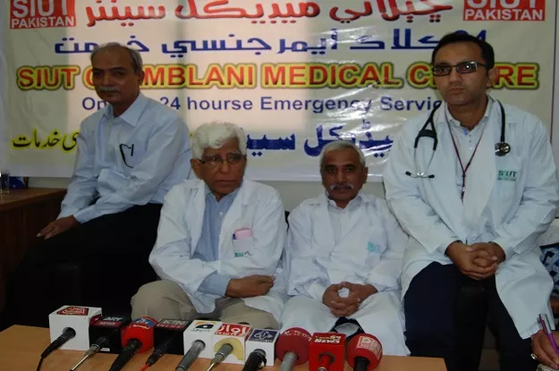 dr adibul hassan rizvi addressing a press conference photo express dr adibul hassan rizvi addressing a press conference photo express